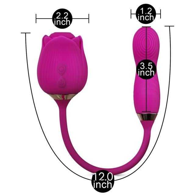Magenta Rose Suck & Wiggle Toy - Heatwave Books