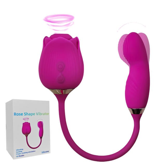 Magenta Rose Suck & Wiggle Toy - Heatwave Books