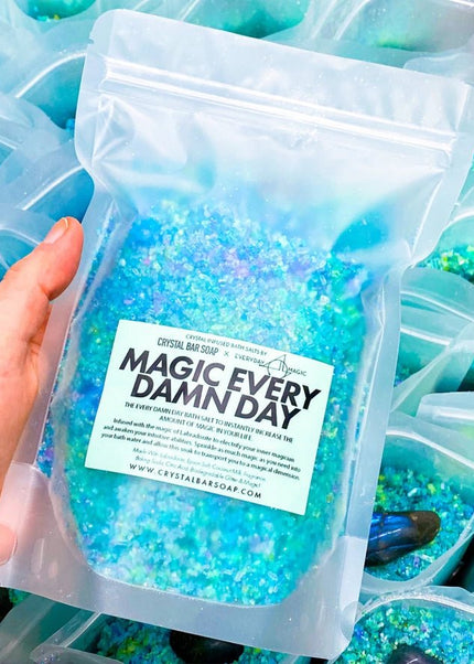 Magic Every Damn Day Bath Salts - Crystal Bar Soap