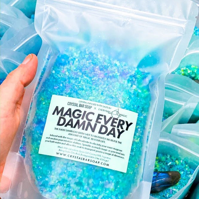 Magic Every Damn Day Bath Salts - Crystal Bar Soap