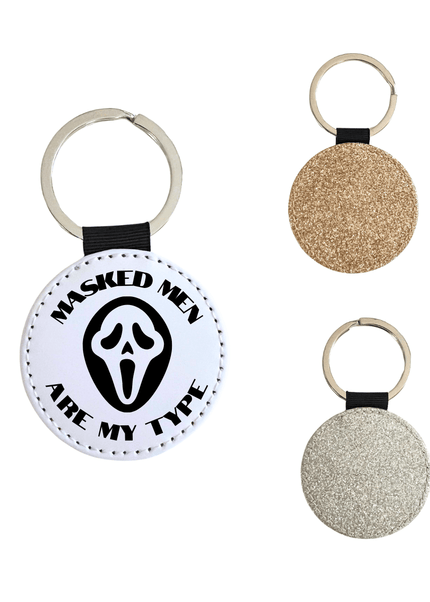 Masked Men Glitter Keychain - Heatwave Books