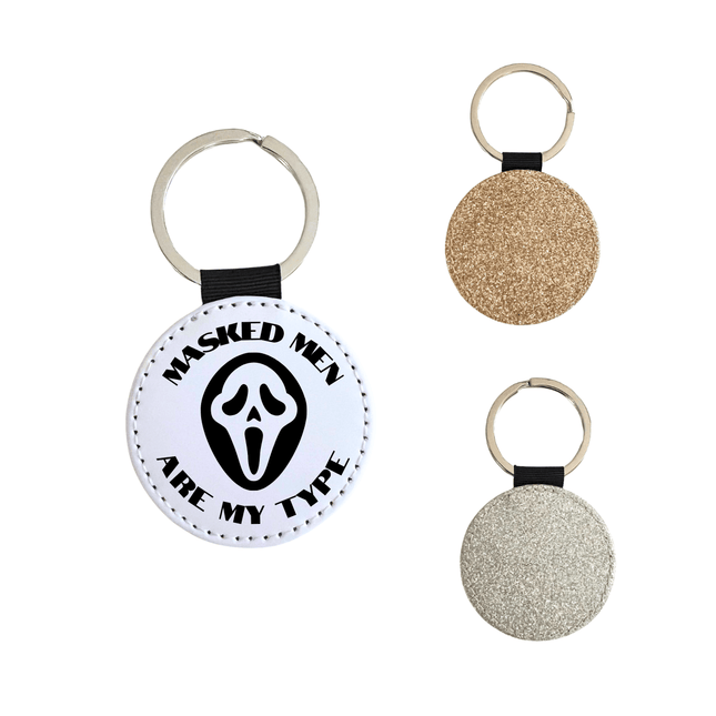 Masked Men Glitter Keychain - Heatwave Books