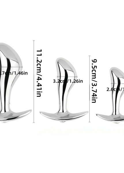 Metal 3 Piece Plug Set - Heatwave Books