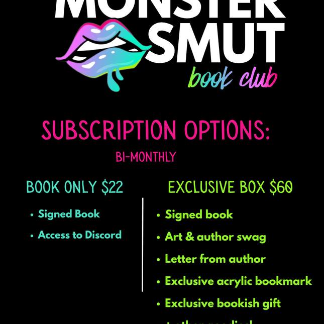 Monster Smut Book Club Subscription (Enrollment Opens 5/15 @10am EST) - Heatwave Books