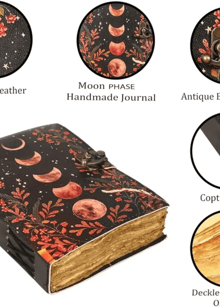 Moon Leather Vintage Journal - RK Handicrafts