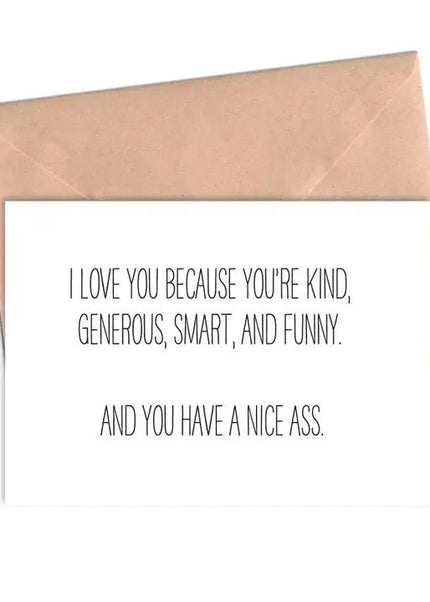 Nice Ass Card - Crimson and Clover Studios