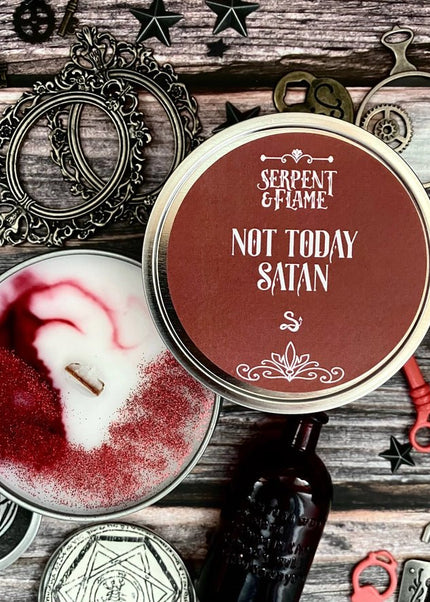 Not Today Satan Candle - Heatwave Books