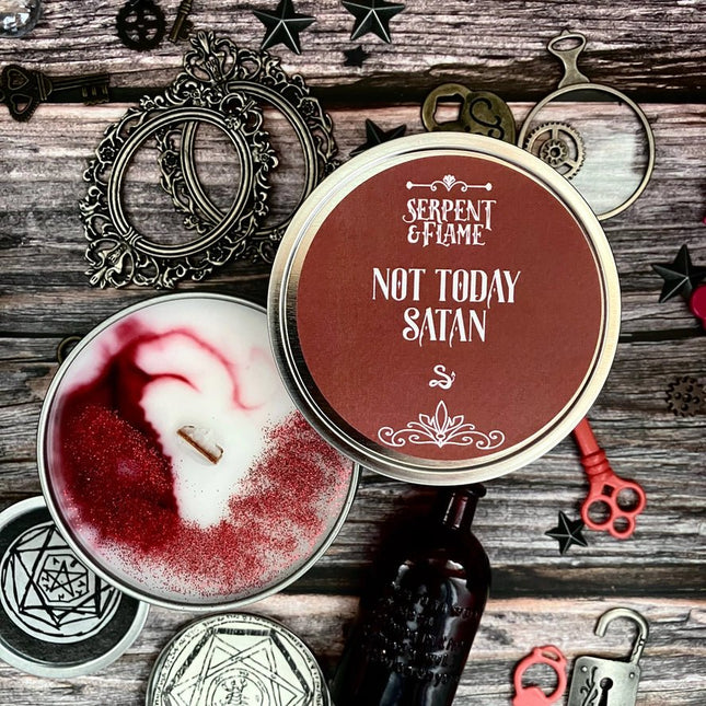 Not Today Satan Candle - Heatwave Books