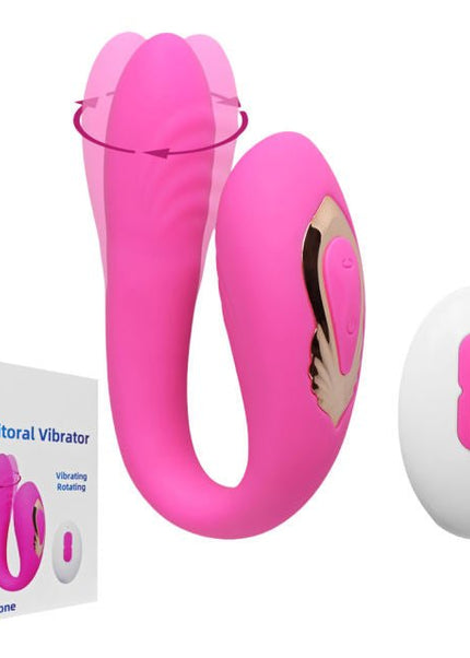 Pink Rotate and Vibrate with Remote - Heatwave Books