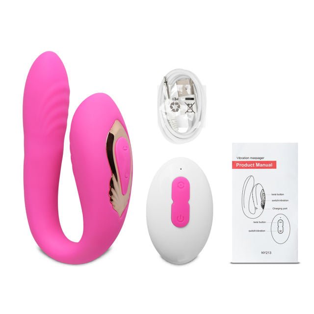 Pink Rotate and Vibrate with Remote - Heatwave Books