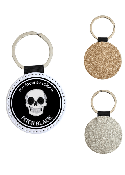 Pitch Black Glitter Keychain - Heatwave Books
