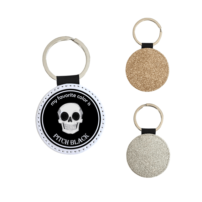 Pitch Black Glitter Keychain - Heatwave Books