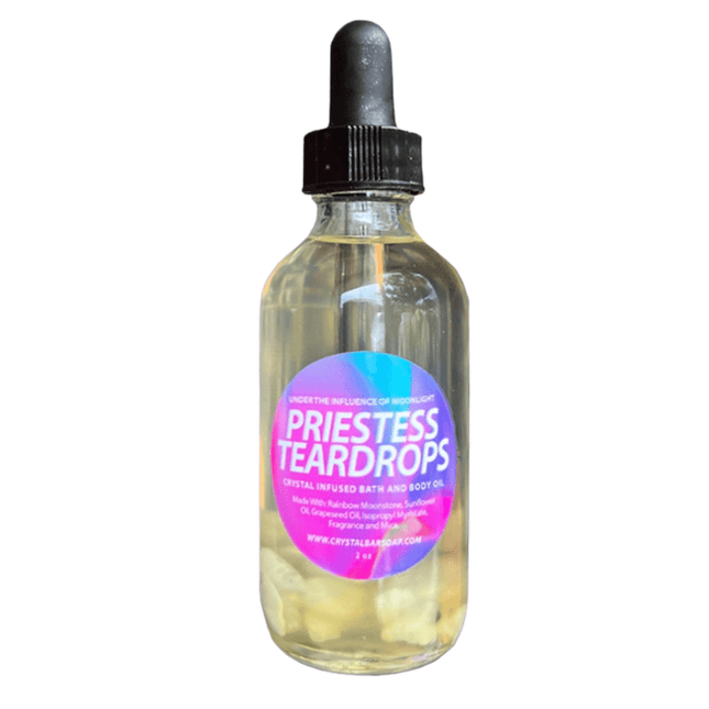 Priestess Teardrops Crystal Bath & Body Oil - Crystal Bar Soap