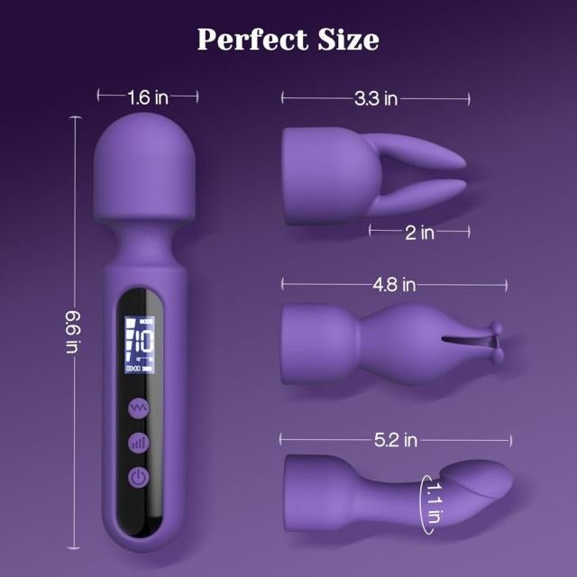 Purple 10 Speed Wand with Attachments - Heatwave Books