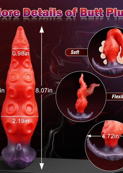 Red Tentacle Monster Toy - Heatwave Books