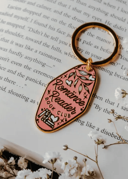 Romance Reader Enamel Keychain - Meaggie Moos