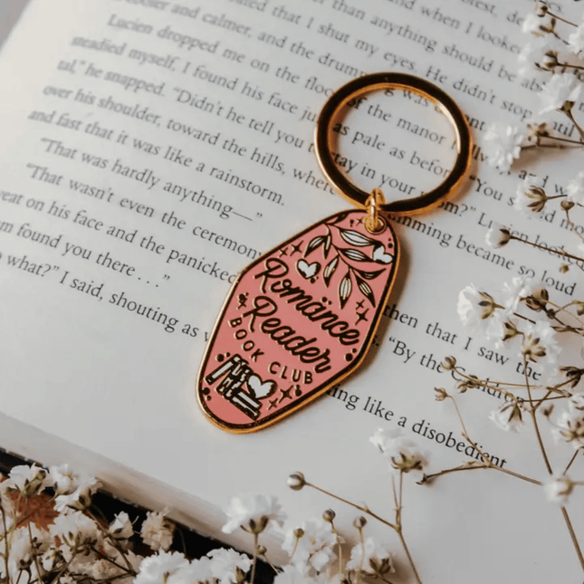 Romance Reader Enamel Keychain - Meaggie Moos