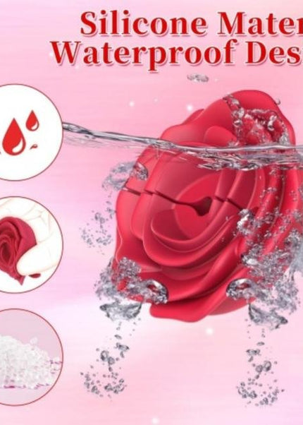 Rose Vibrating Nipple Clamps - Remote Controlled - Heatwave Books