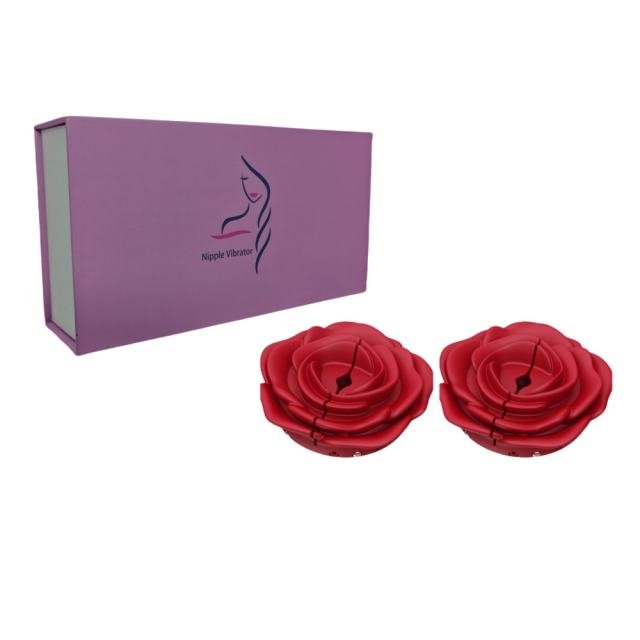 Rose Vibrating Nipple Clamps - Remote Controlled - Heatwave Books