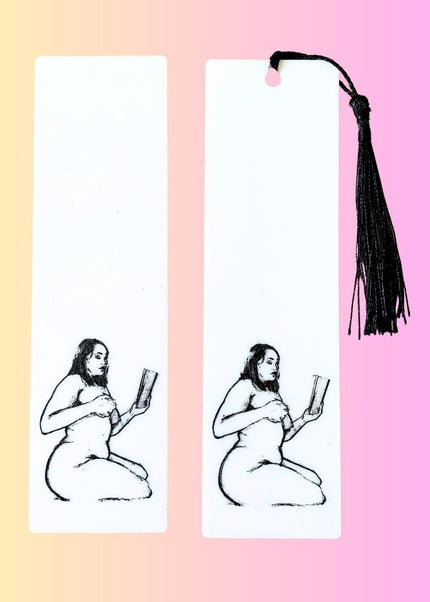 Sexy Curvy Woman Reading Bookmark - Heatwave Books