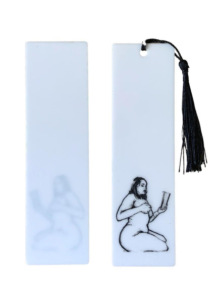 Sexy Curvy Woman Reading Bookmark - Heatwave Books