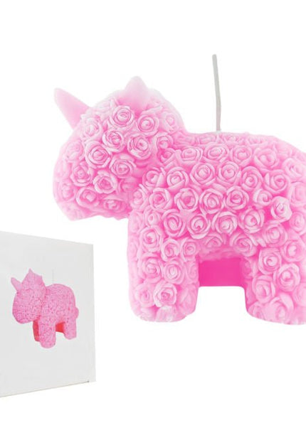 Skin Safe Pink Rose Unicorn Melting Candle - Heatwave Books