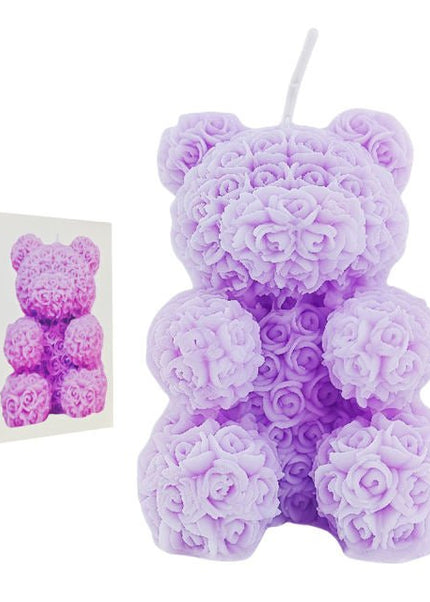 Skin Safe Rose Bear Melting Candle - Heatwave Books