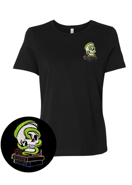 Skull and Books T-Shirt - Heatwave Books
