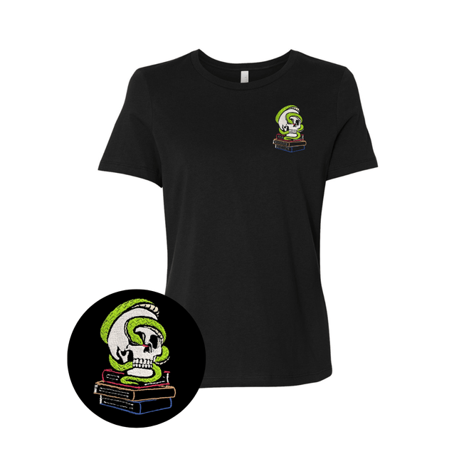 Skull and Books T-Shirt - Heatwave Books
