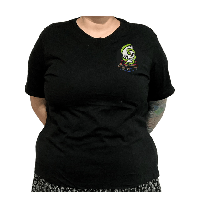 Skull and Books T-Shirt - Heatwave Books