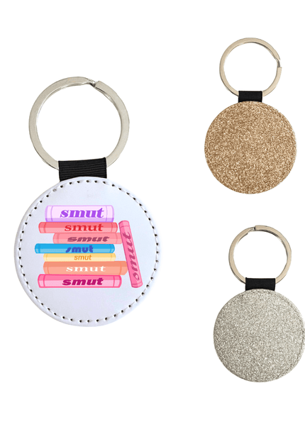 Smut Books Glitter Keychain - Heatwave Books