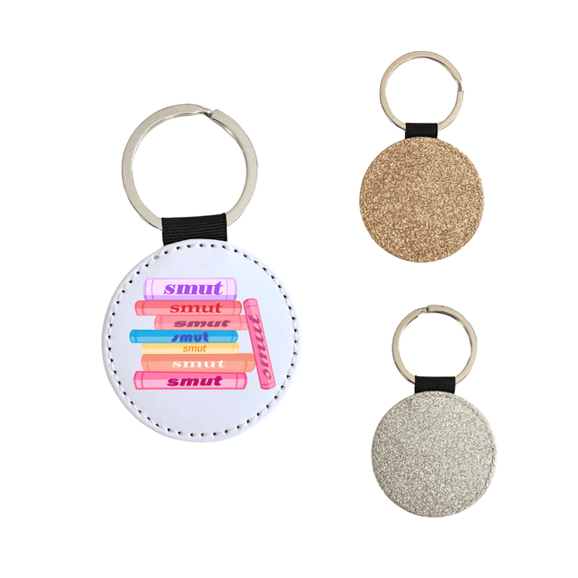 Smut Books Glitter Keychain - Heatwave Books