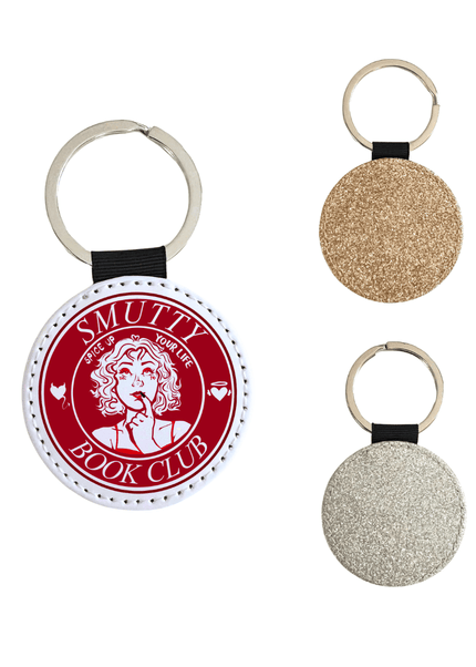 Smutty Book Club Glitter Keychain - Heatwave Books