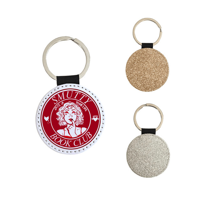 Smutty Book Club Glitter Keychain - Heatwave Books