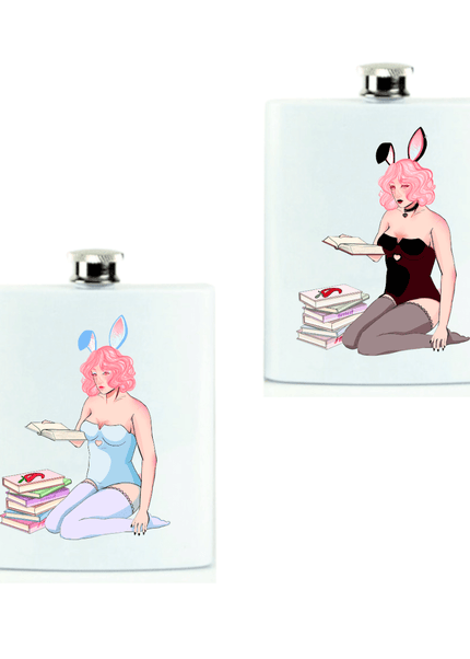 Smutty Bunny Flask - Heatwave Books