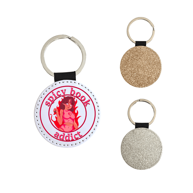 Spicy Book Addict Glitter Keychain - Heatwave Books