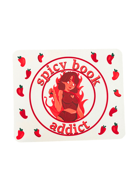 Spicy Book Addict Mouse Pad - Heatwave Books