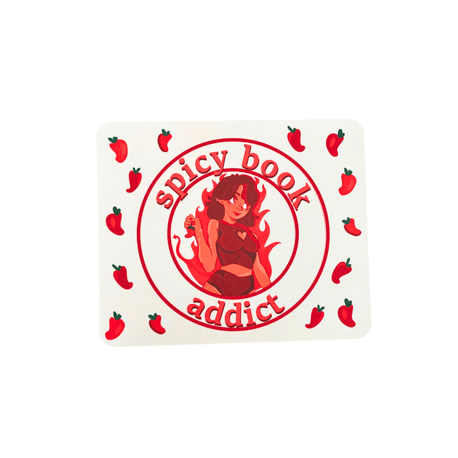 Spicy Book Addict Mouse Pad - Heatwave Books