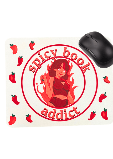 Spicy Book Addict Mouse Pad - Heatwave Books
