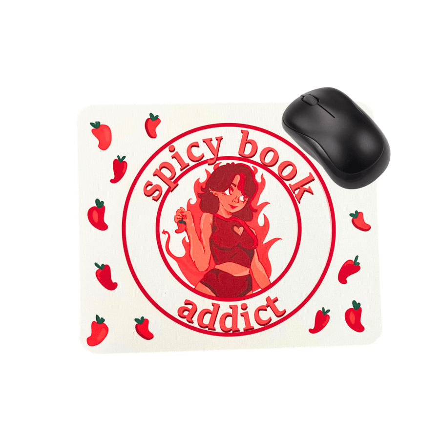 Spicy Book Addict Mouse Pad - Heatwave Books