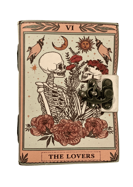 The Lovers Tarot Leather Vintage Journal - RK Handicrafts