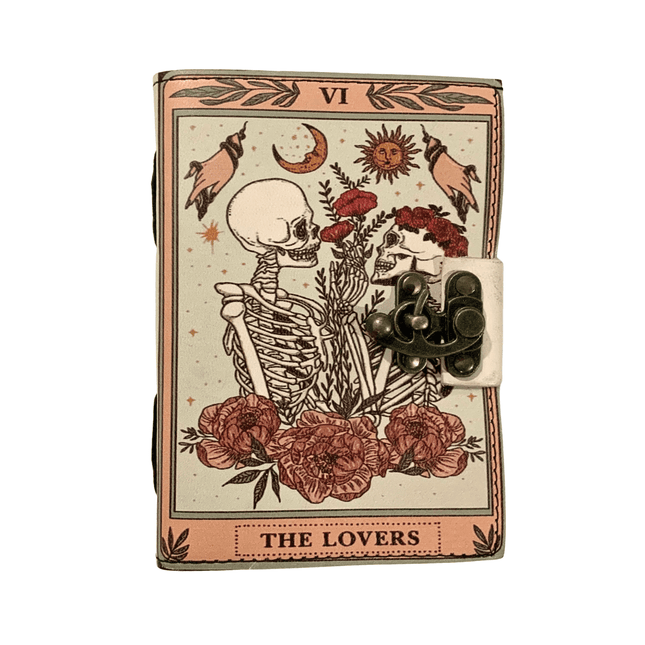 The Lovers Tarot Leather Vintage Journal - RK Handicrafts