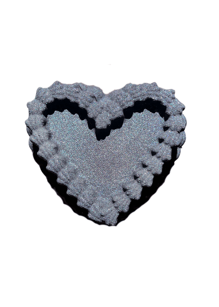 Velvet Tier Heart Crystal Bath Bomb - Crystal Bar Soap