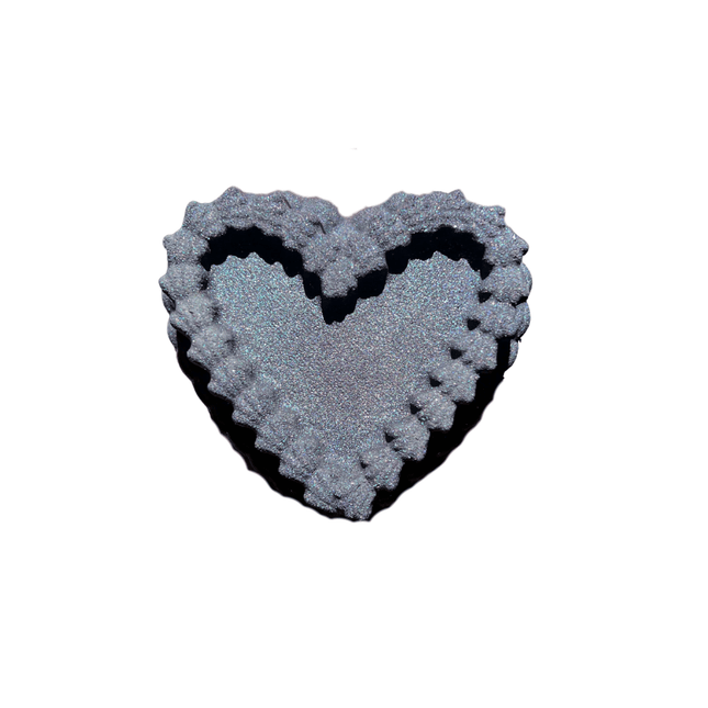 Velvet Tier Heart Crystal Bath Bomb - Crystal Bar Soap