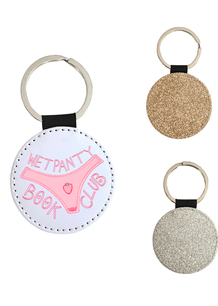Wet Panty Club Glitter Keychain - Heatwave Books