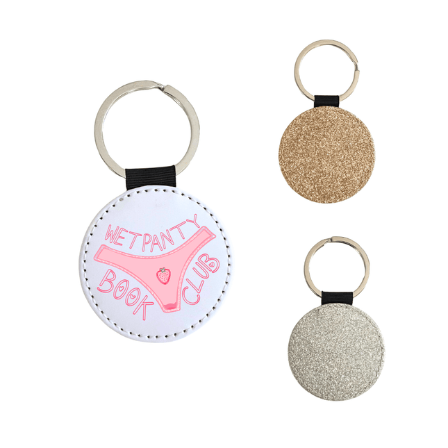 Wet Panty Club Glitter Keychain - Heatwave Books
