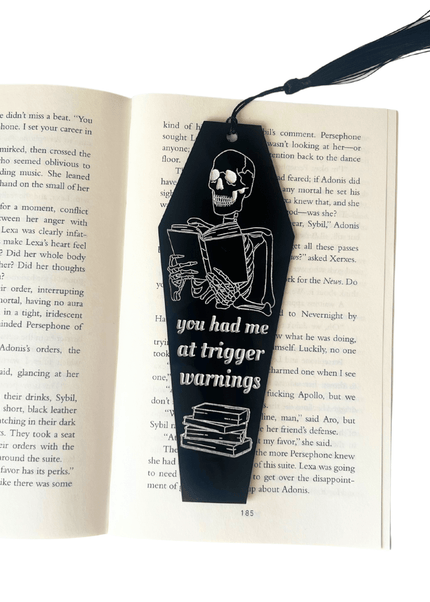 You Had Me at Trigger Warnings Bookmark - Heatwave Books