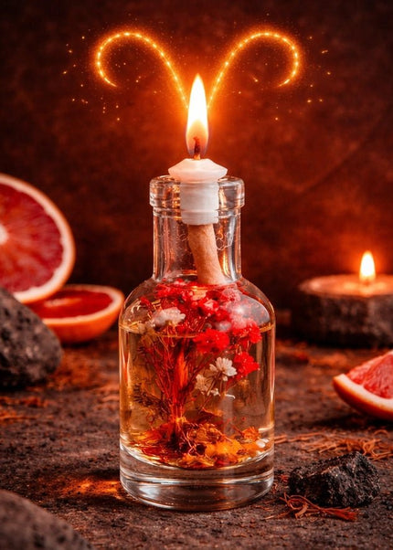 Zodiac Oil Candle - Heatwave Books