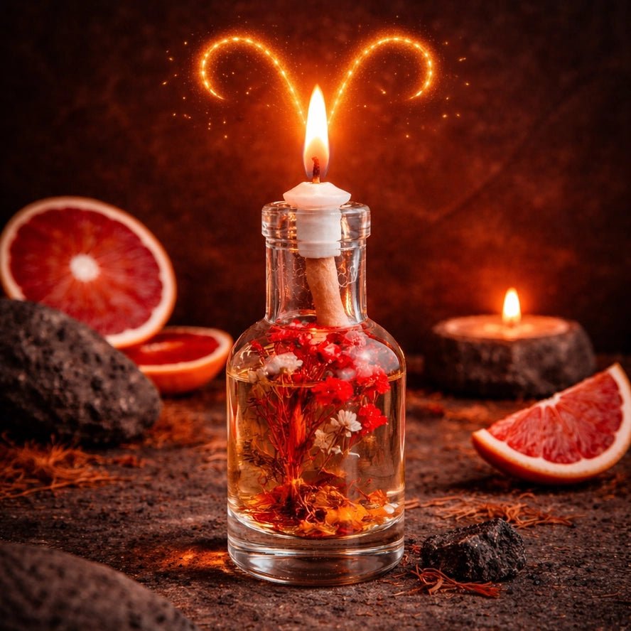 Zodiac Oil Candle - Heatwave Books